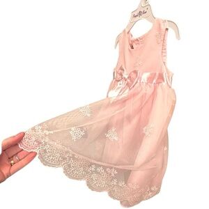 NWT 24mo Embroidered pink Purple Rose dress. Dsct w 2+ bundle.